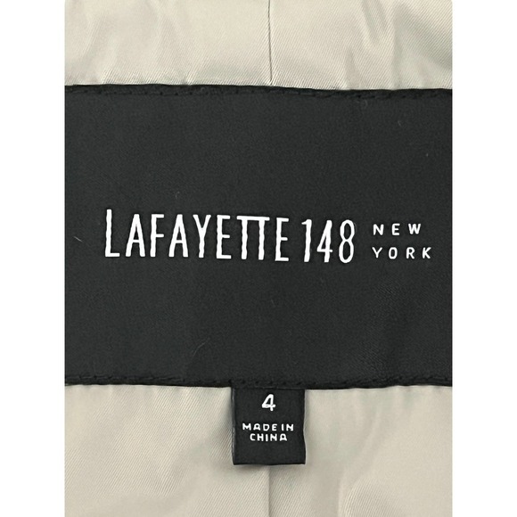 Lafayette 148 NY 3-Piece Taupe Wool Suit Dress — Dress (2), Vest (4) Blazer (4) - Picture 16 of 16